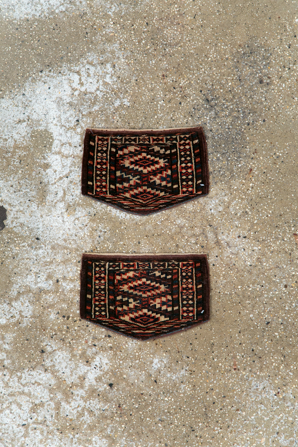 Vintage Central Asian Yamoud Turkoman Throw Rug (Pair: 2 of 2), No.29663 - Gsblank