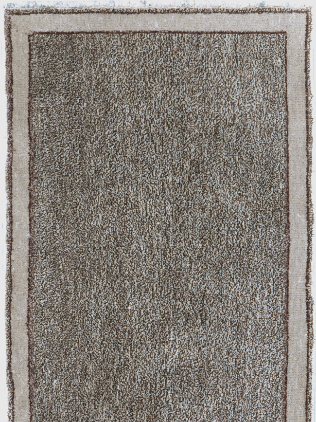 Modern Style Vintage Persian Mashad Small Runner, No.29664 - Gsblank