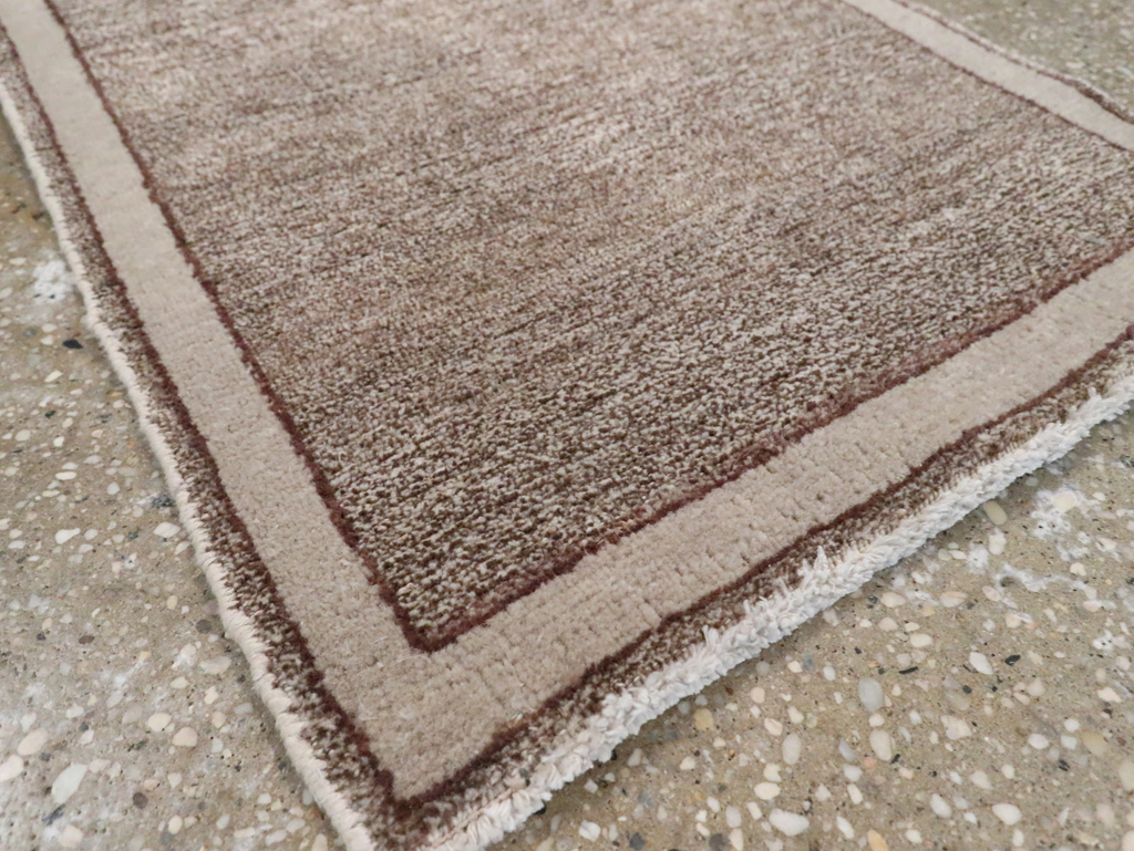 Vintage Persian Mashad Small Throw Rug, No.29665 - Gsblank