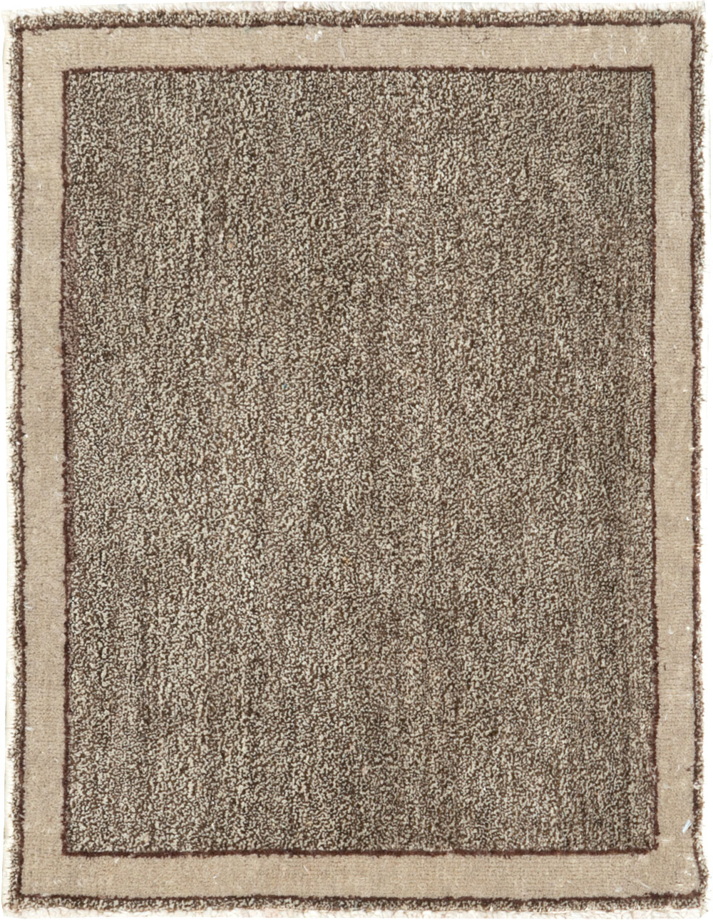 Vintage Persian Mashad Small Throw Rug, No.29666 - Gsblank