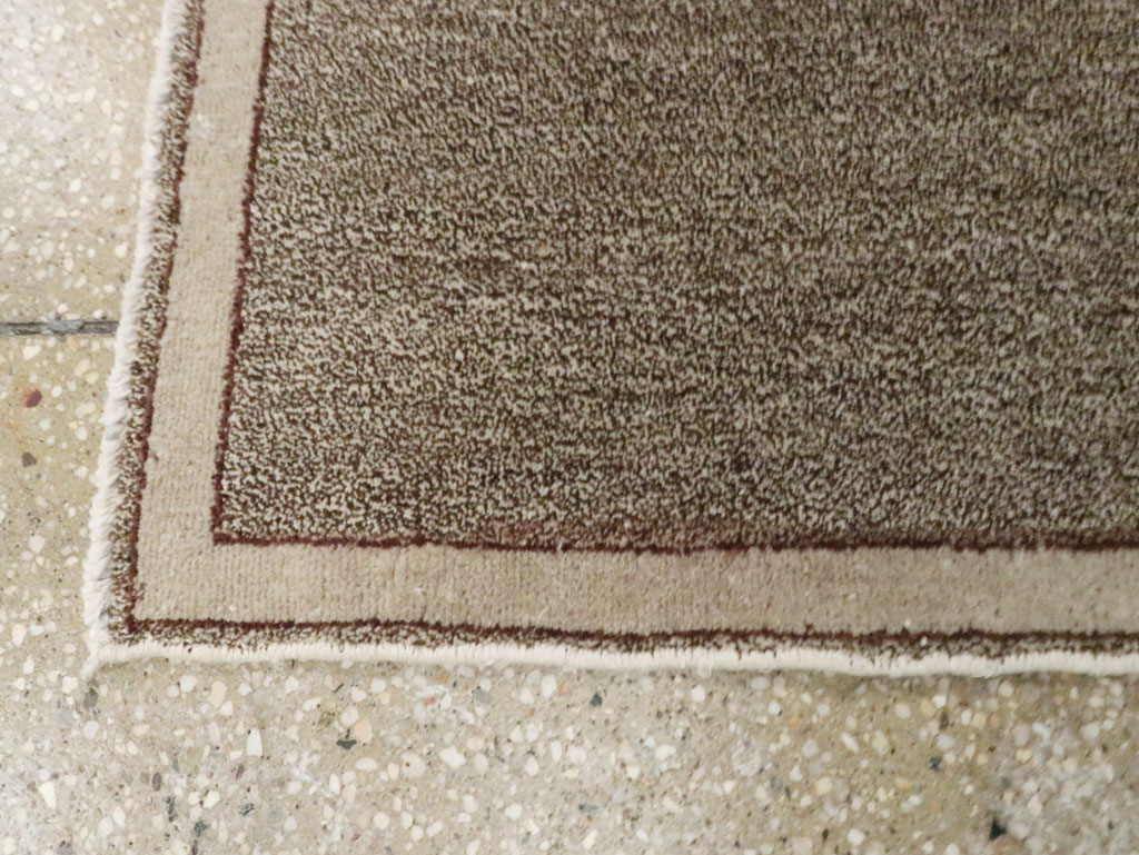 Vintage Persian Mashad Small Throw Rug, No.29666 - Gsblank