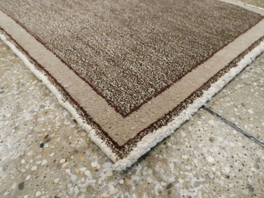 Vintage Persian Mashad Small Throw Rug, No.29666 - Gsblank