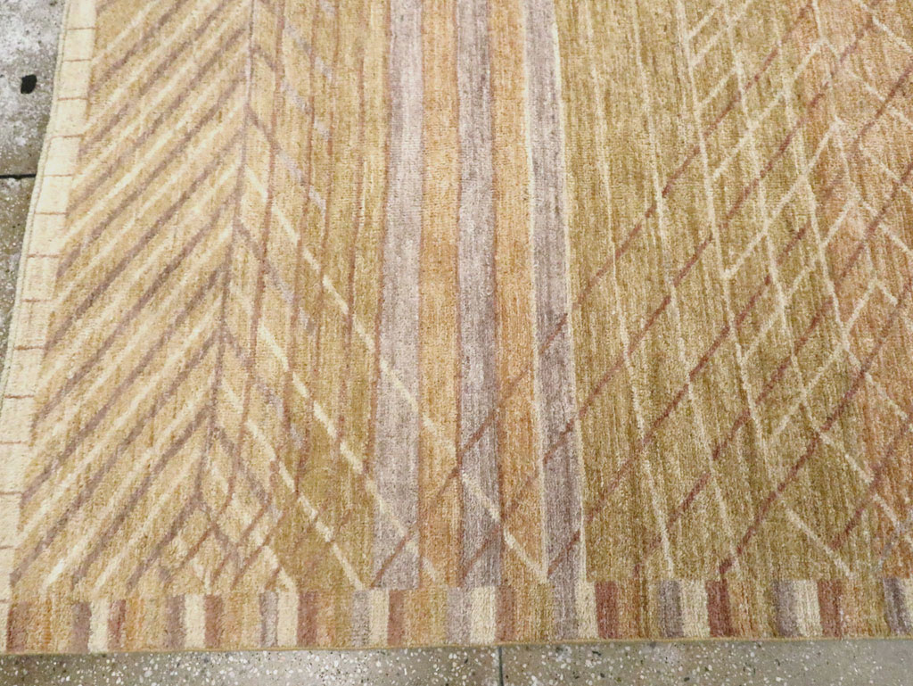 Swedish Inspired Contemporary Turkish Anatolian Room Size Carpet, No.29669 - Gsblank