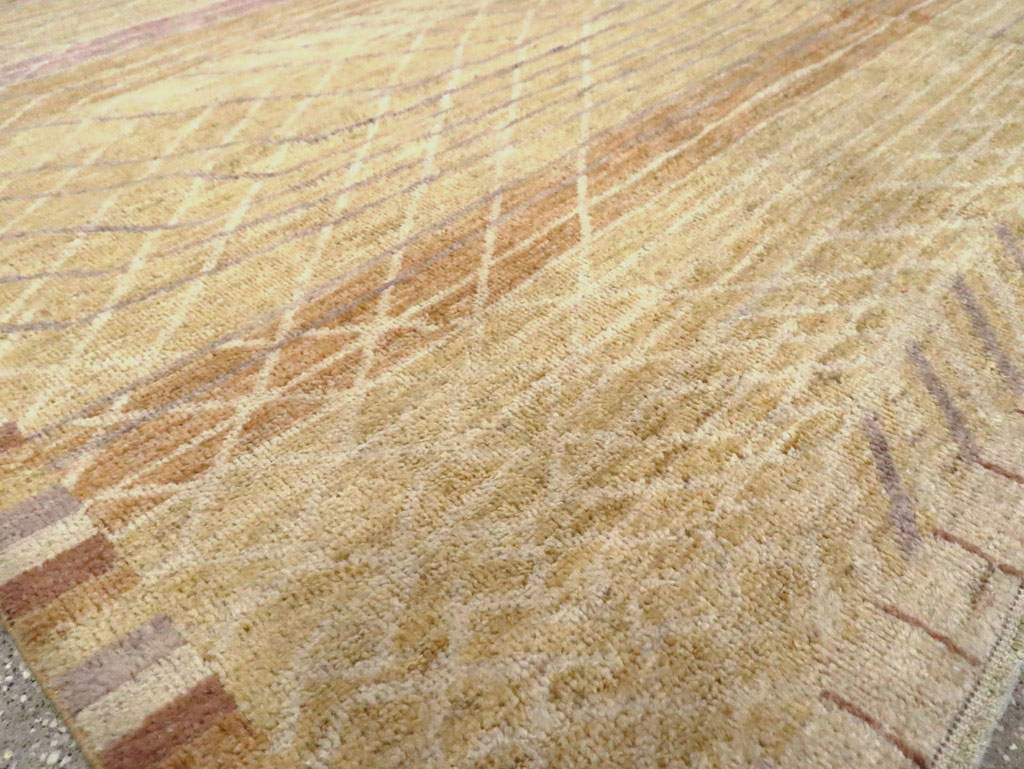 Swedish Inspired Contemporary Turkish Anatolian Room Size Carpet, No.29669 - Gsblank