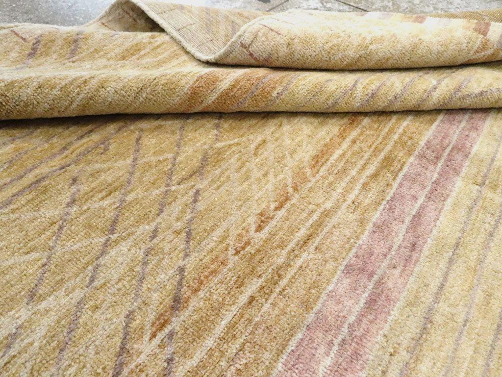 Swedish Inspired Contemporary Turkish Anatolian Room Size Carpet, No.29669 - Gsblank