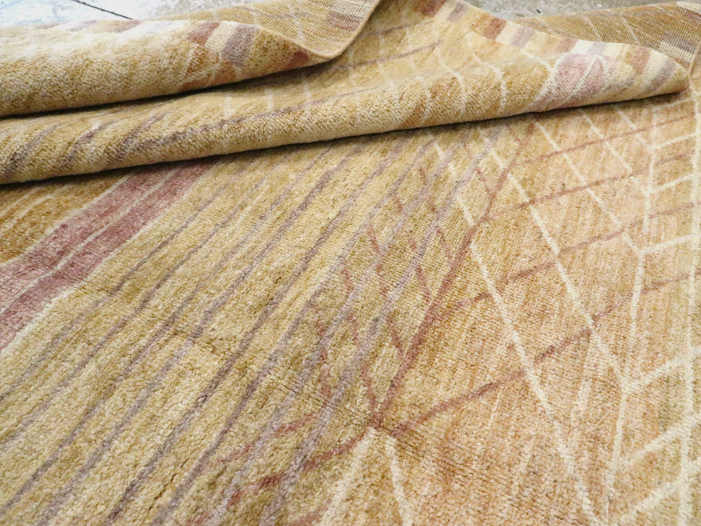 Swedish Inspired Contemporary Turkish Anatolian Room Size Carpet, No.29669 - Gsblank