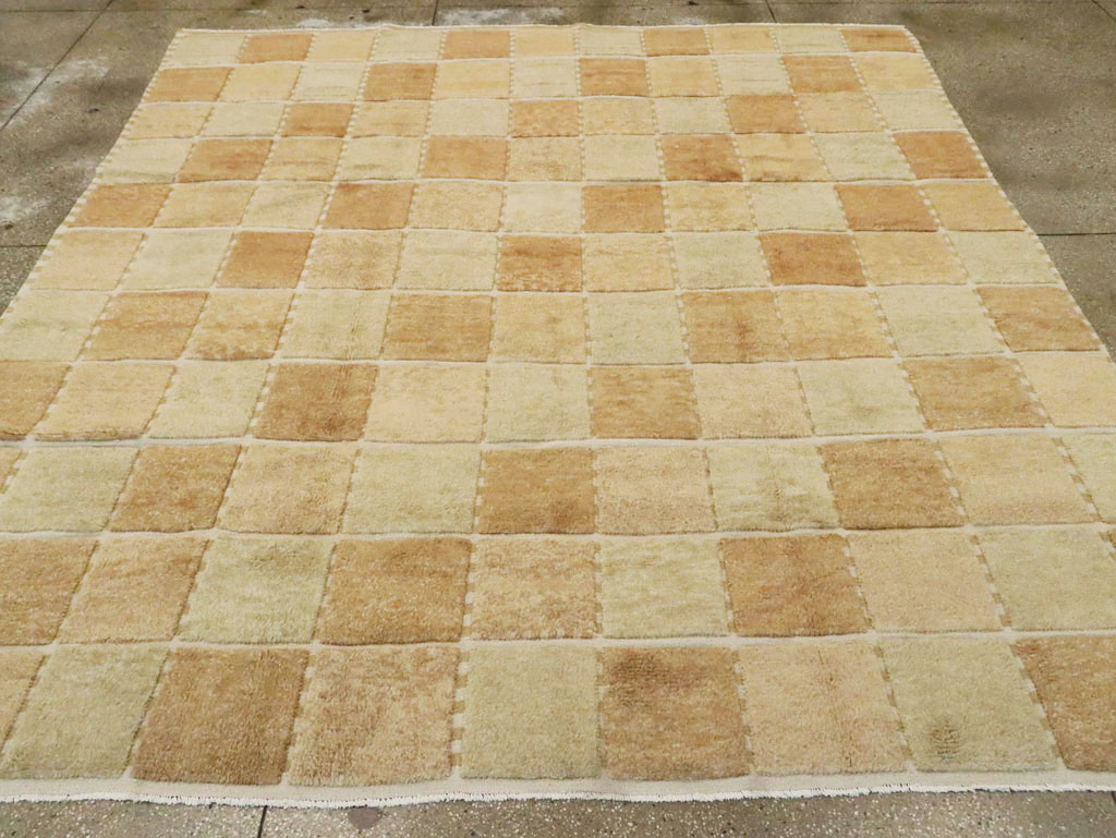 Swedish Inspired Contemporary Turkish Anatolian Square Room Size Carpet, No.29670 - Gsblank