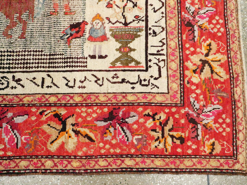 Antique Pictorial Karabagh Rug, No.29673 - Gsblank