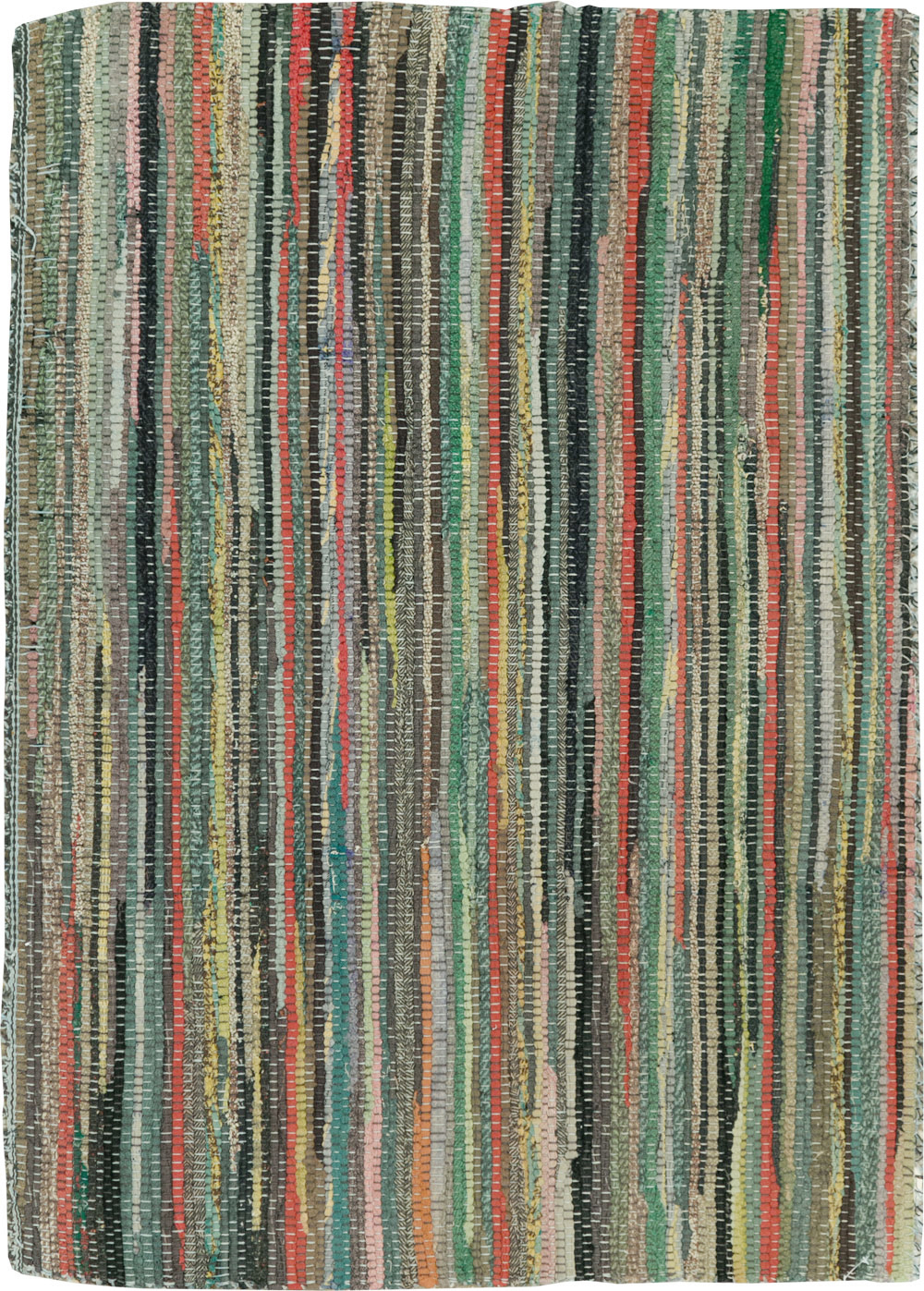 Vintage American Rag Rug, No.29675 - Gsblank
