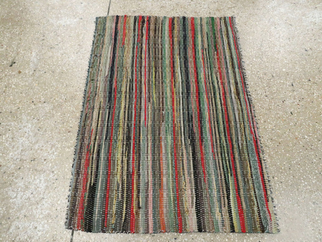Vintage American Rag Rug, No.29675 - Gsblank