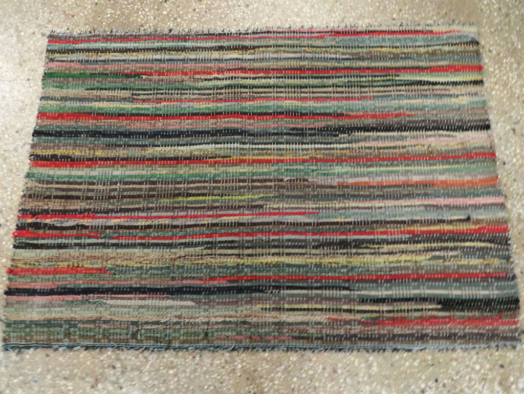 Vintage American Rag Rug, No.29675 - Gsblank