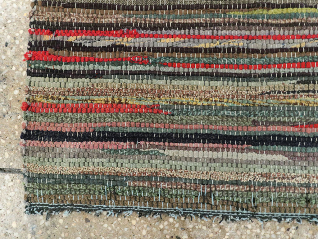 Vintage American Rag Rug, No.29675 - Gsblank