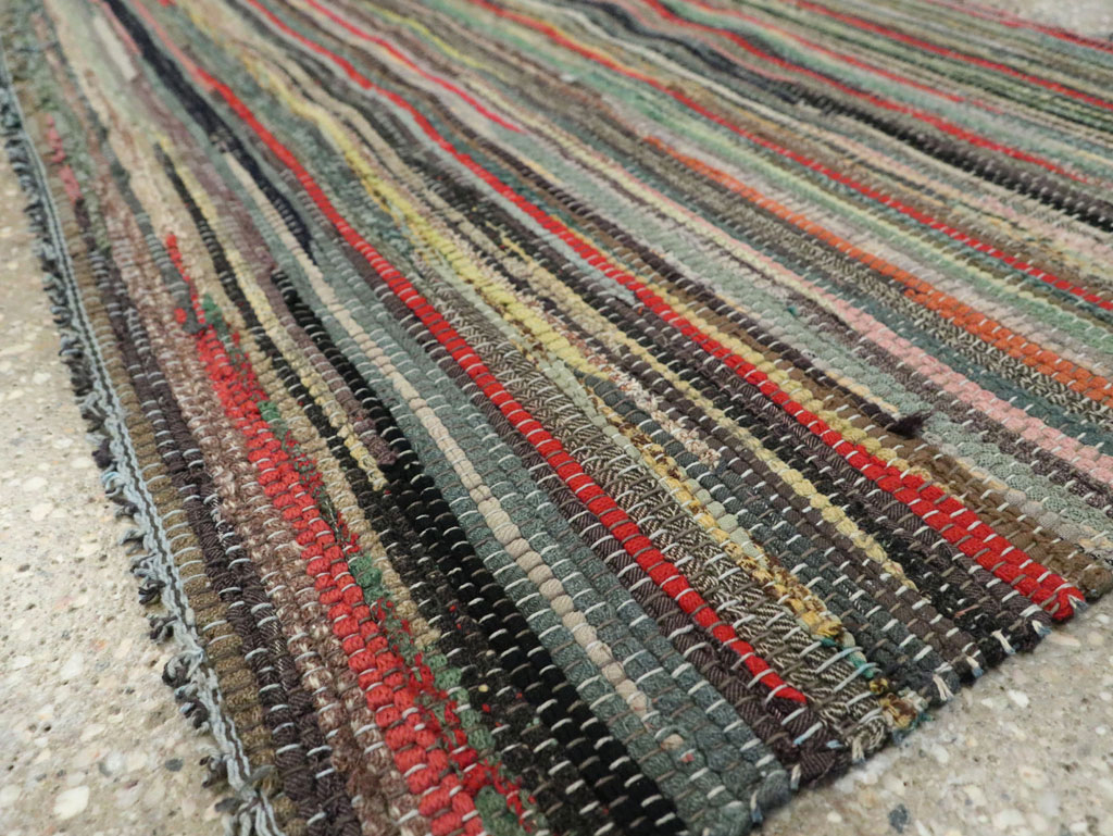 Vintage American Rag Rug, No.29675 - Gsblank