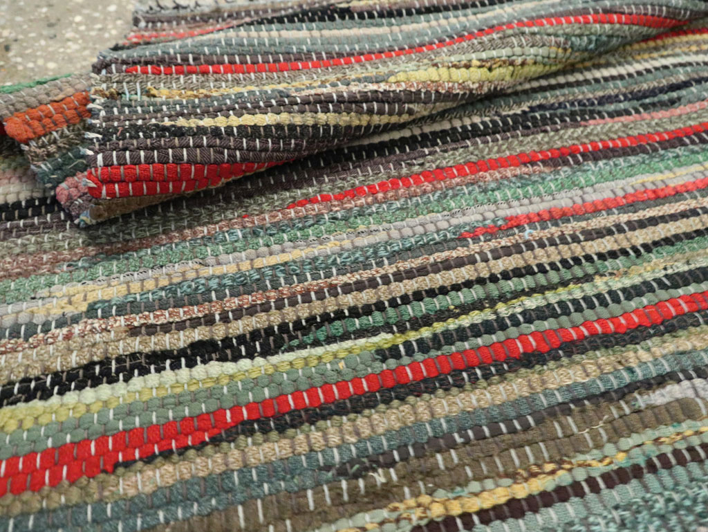 Vintage American Rag Rug, No.29675 - Gsblank