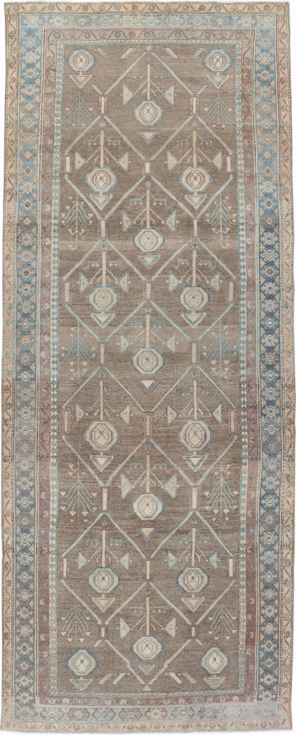 Vintage Persian Malayer Wide Gallery Runner, No.29680 - Gsblank