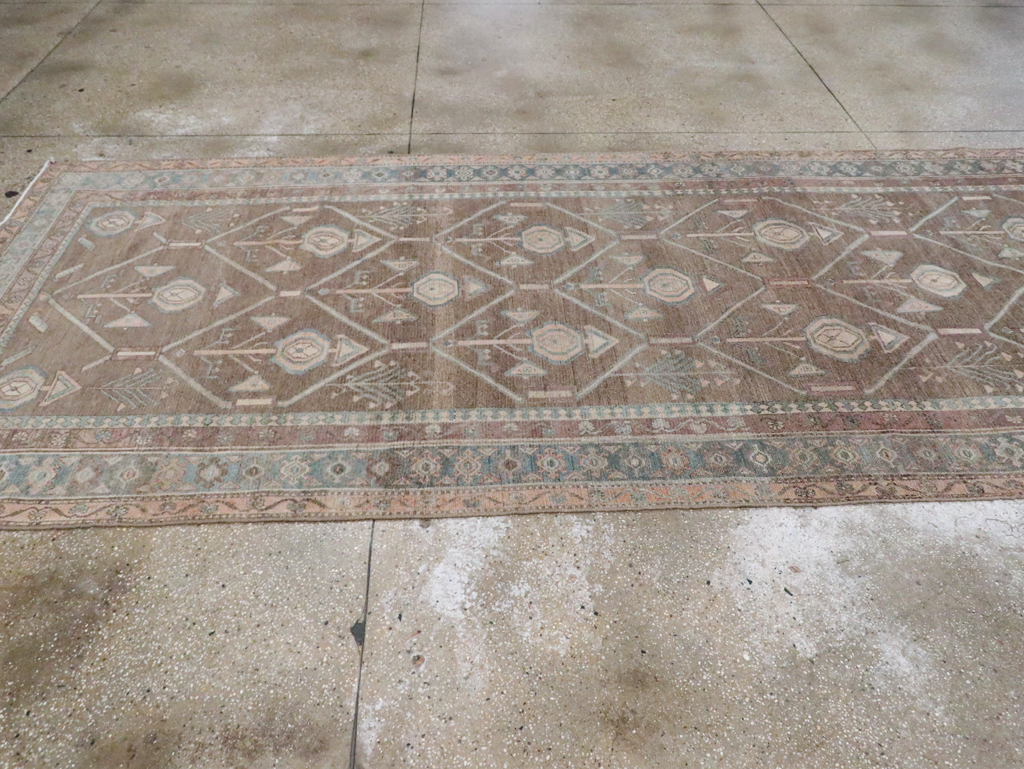 Vintage Persian Malayer Wide Gallery Runner, No.29680 - Gsblank