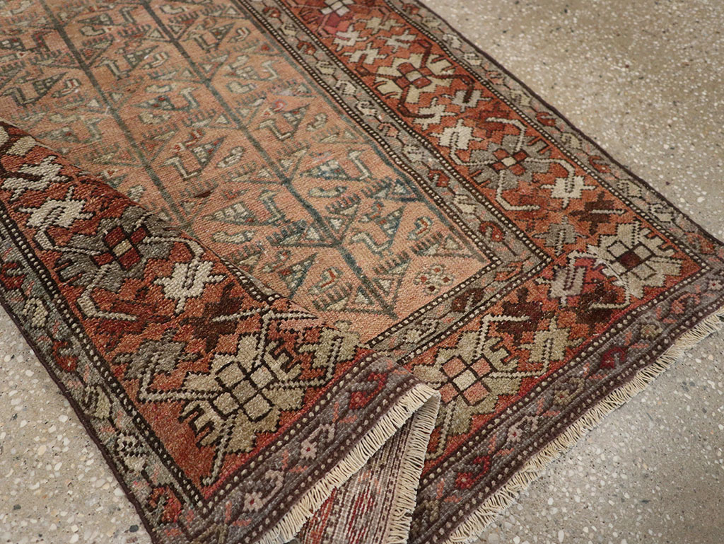 Antique Persian Malayer Throw Rug, No.29682 - Gsblank