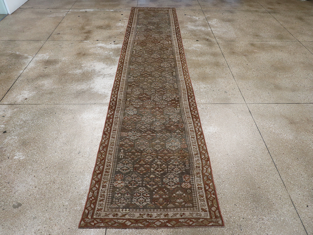 Antique Persian Kurd Long Runner, No.29685 - Gsblank