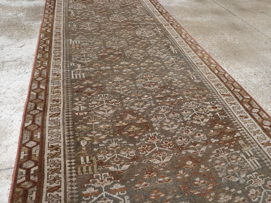 Antique Persian Kurd Long Runner, No.29685 - Gsblank