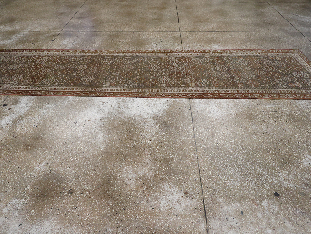 Antique Persian Kurd Long Runner, No.29685 - Gsblank