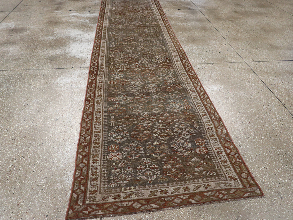 Antique Persian Kurd Long Runner, No.29685 - Gsblank