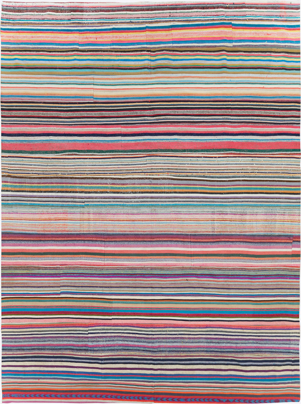 Contemporary Turkish Flatweave Kilim Large Room Size Carpet, No.29690 - Gsblank