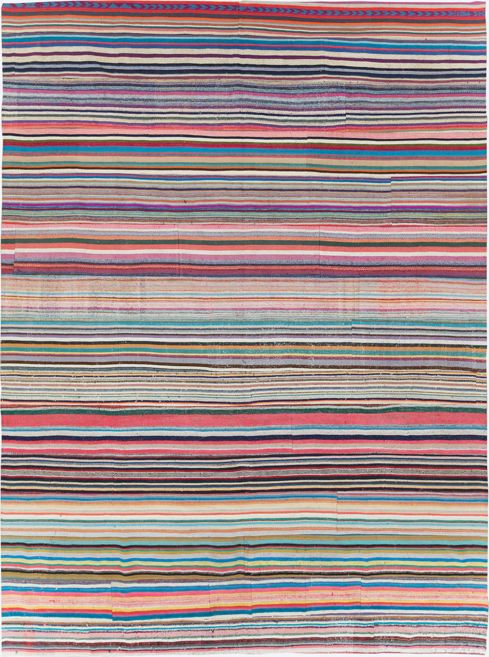 Contemporary Turkish Flatweave Kilim Large Room Size Carpet, No.29690 - Gsblank
