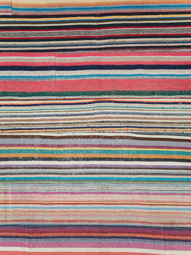 Contemporary Turkish Flatweave Kilim Large Room Size Carpet, No.29690 - Gsblank