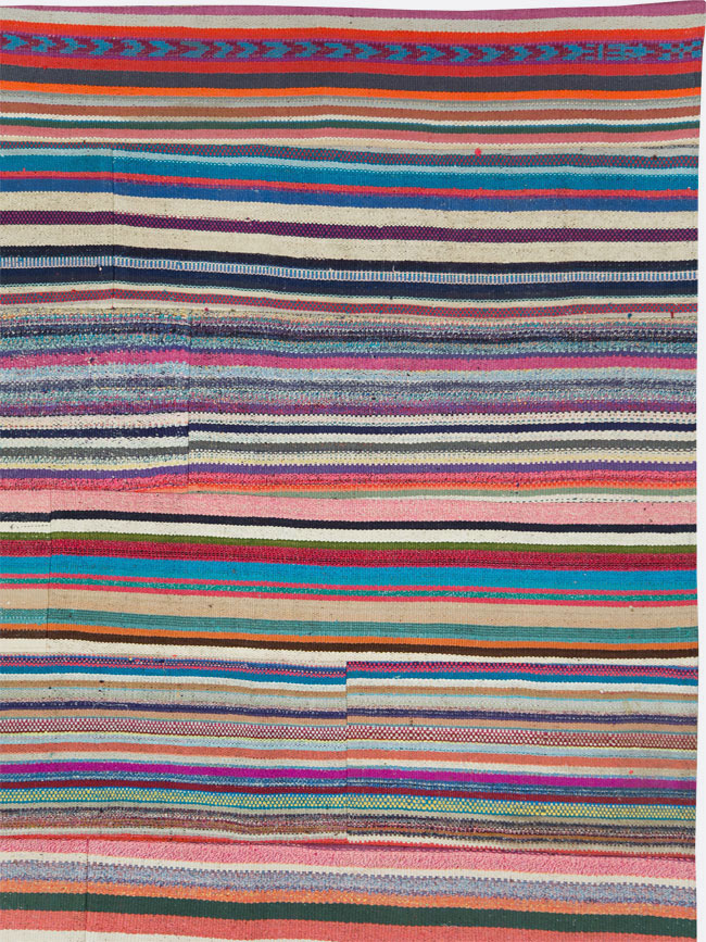 Contemporary Turkish Flatweave Kilim Large Room Size Carpet, No.29690 - Gsblank