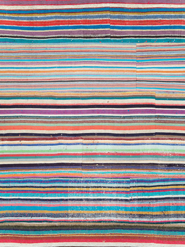 Contemporary Colorful Turkish Flat-Weave Kilim, No.29692 - Gsblank
