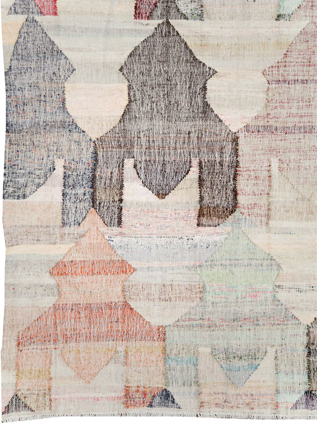 Turkish Contemporary Flatweave Kilim Large Room Size Carpet, No.29696 - Gsblank