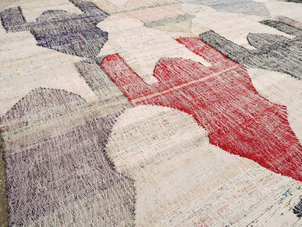 Turkish Contemporary Flatweave Kilim Large Room Size Carpet, No.29696 - Gsblank