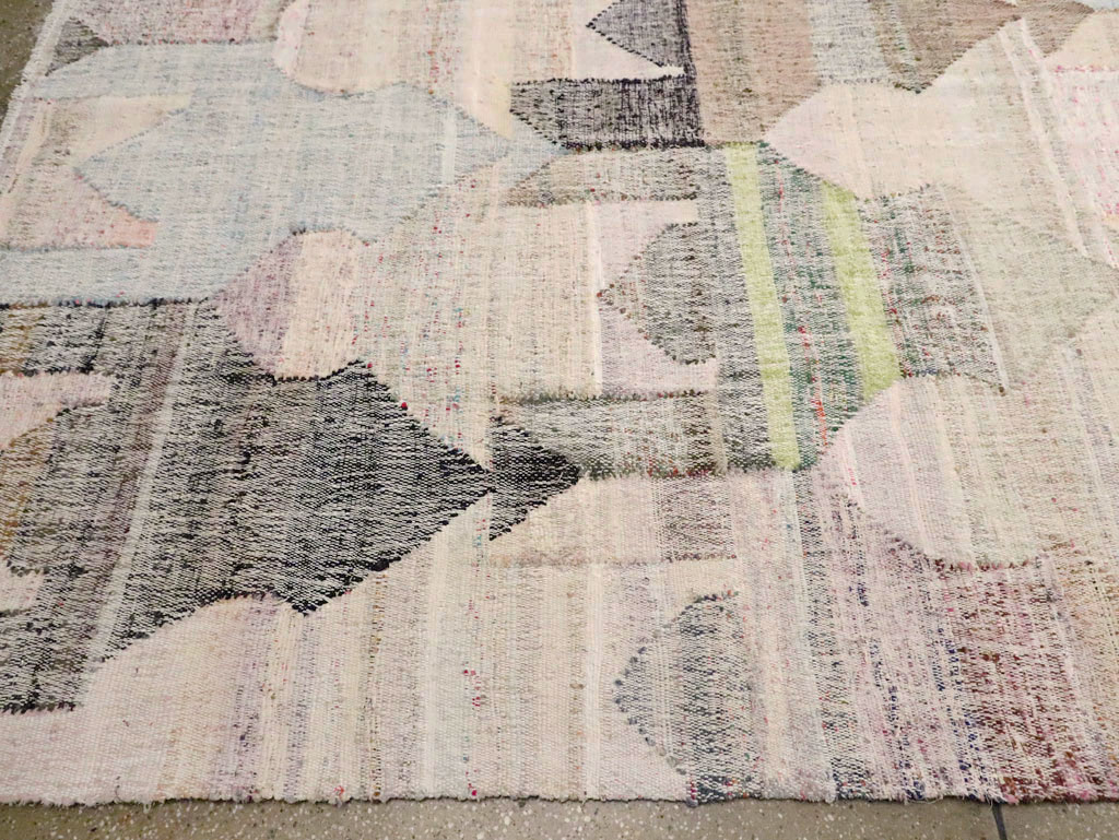 Turkish Contemporary Flatweave Kilim Large Room Size Carpet, No.29696 - Gsblank