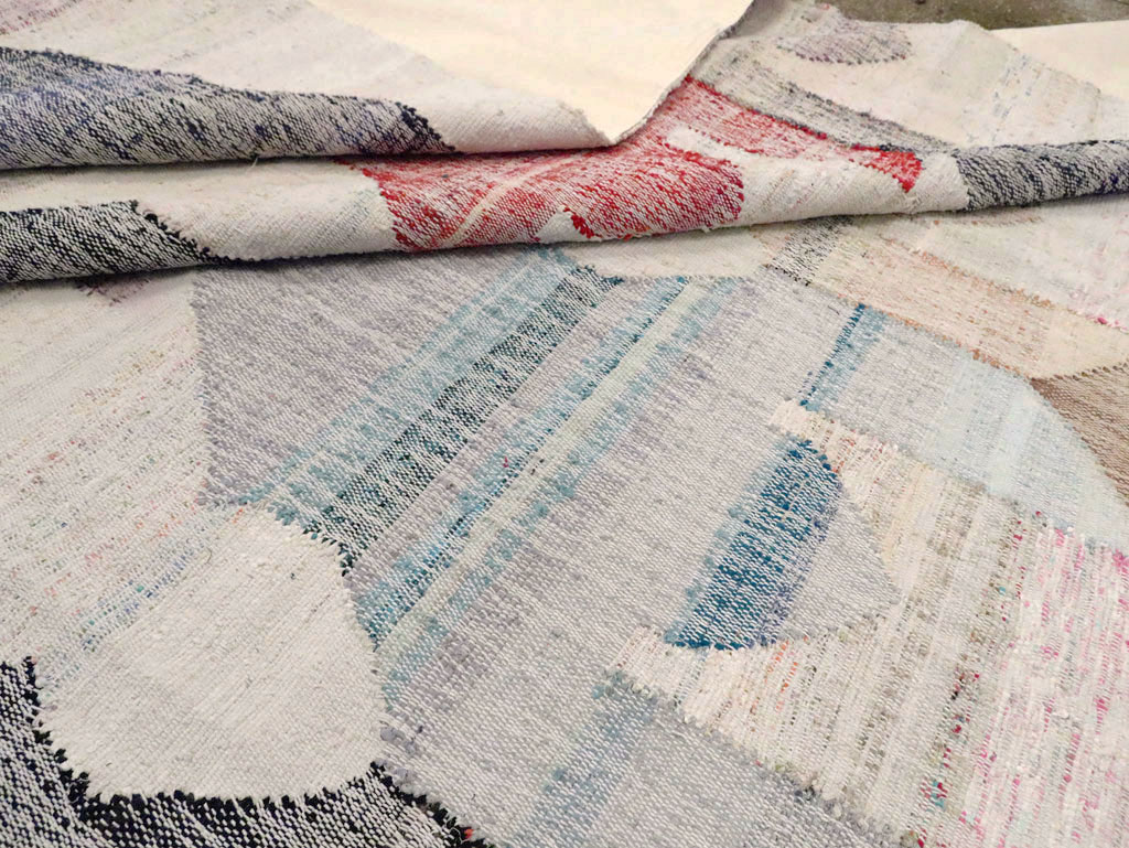 Turkish Contemporary Flatweave Kilim Large Room Size Carpet, No.29696 - Gsblank