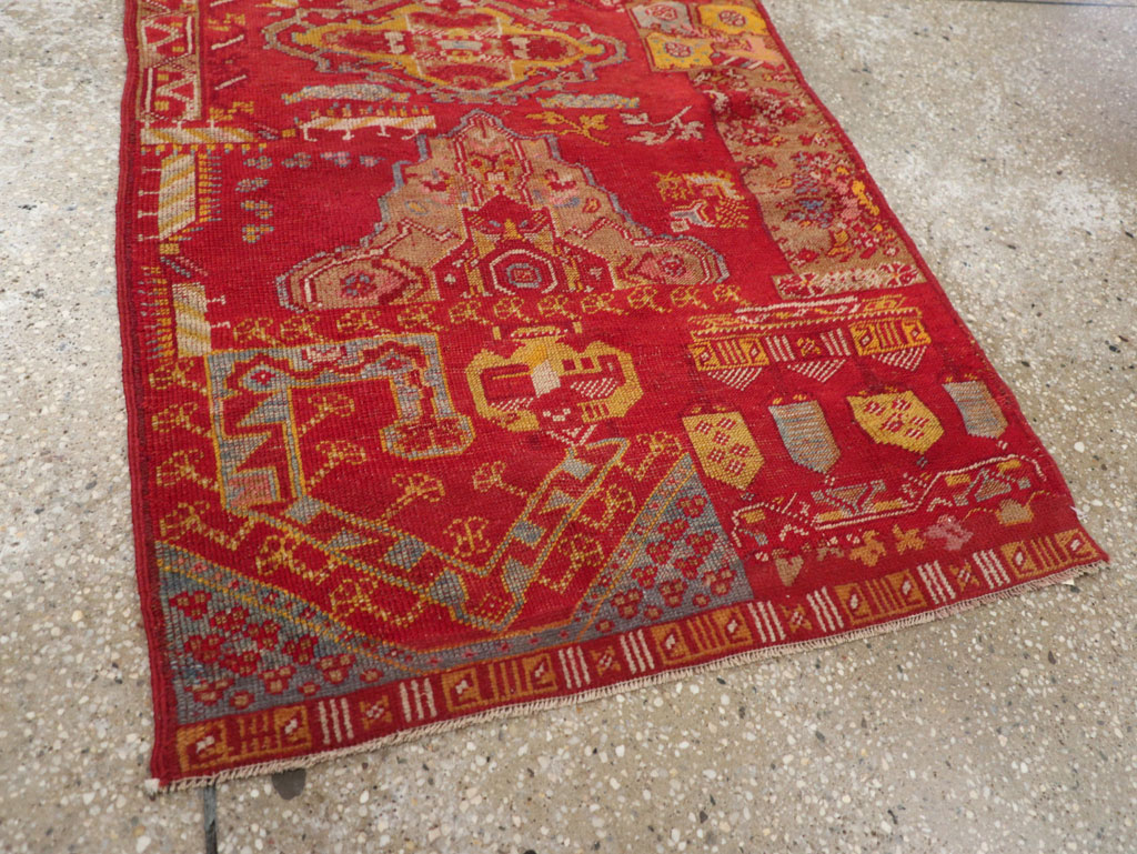 Antique Turkish Anatolian Wagireh Rug, No.29704 - Gsblank