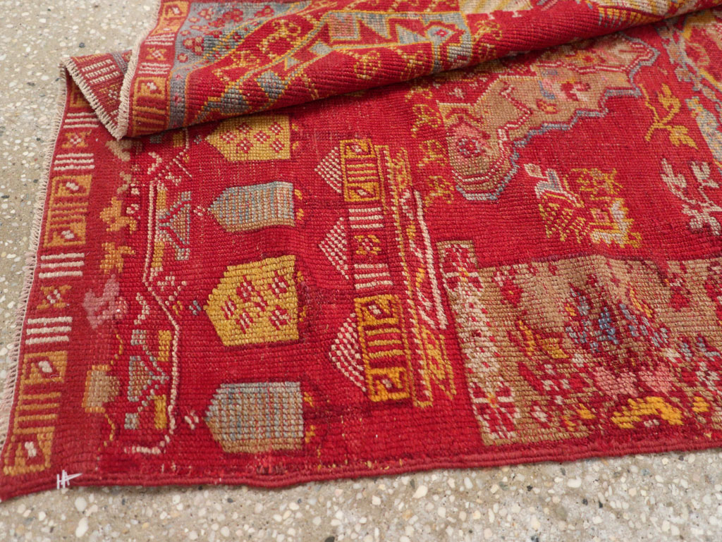 Antique Turkish Anatolian Wagireh Rug, No.29704 - Gsblank