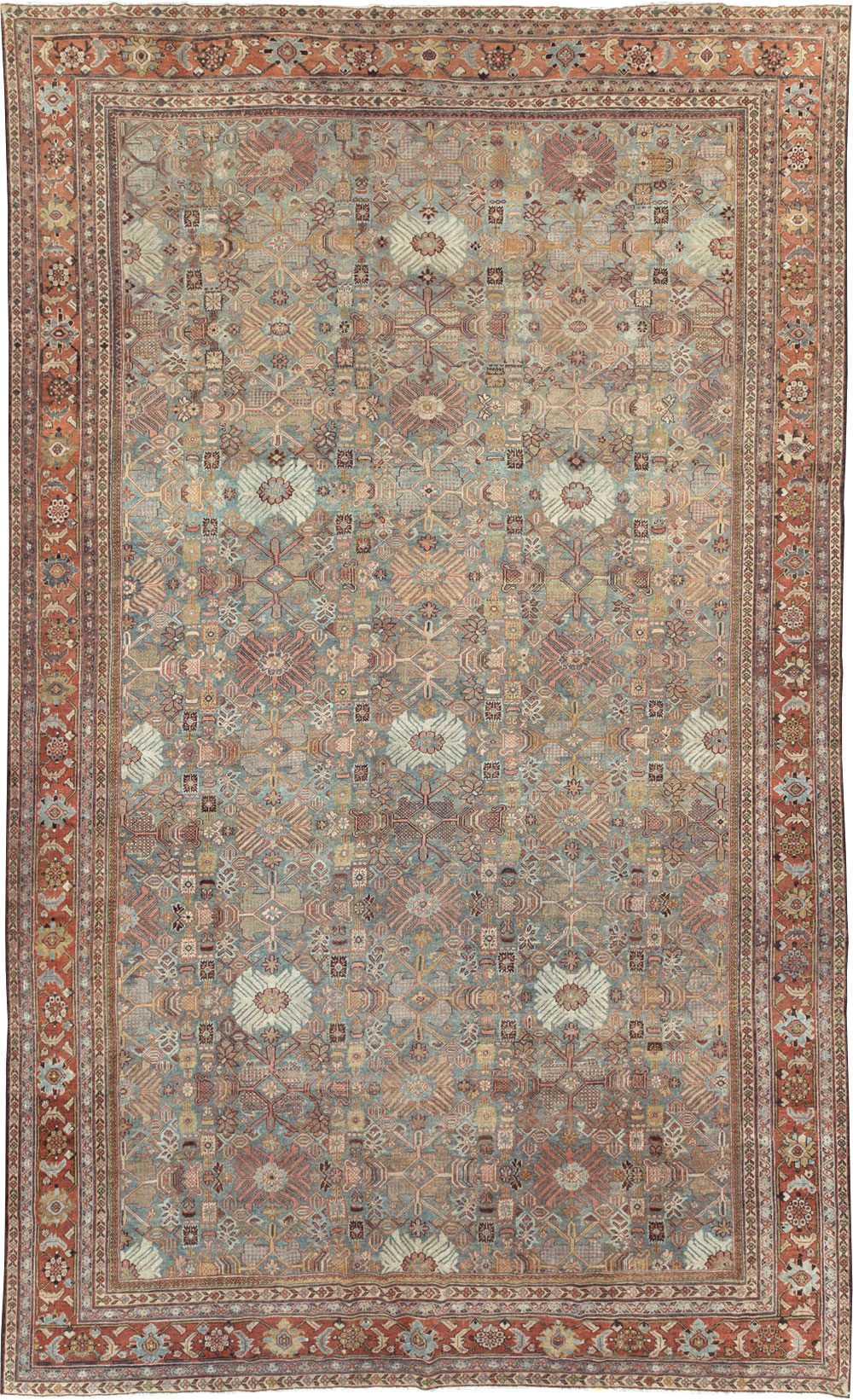 Antique Persian Mahal Carpet, No.29706 - Gsblank