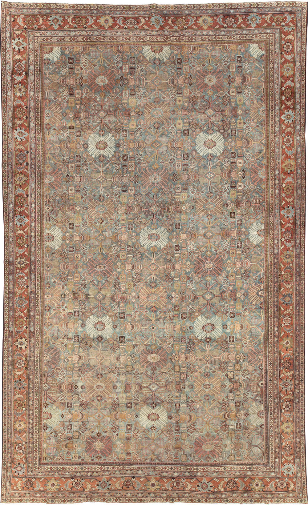 Antique Persian Mahal Carpet, No.29706 - Gsblank