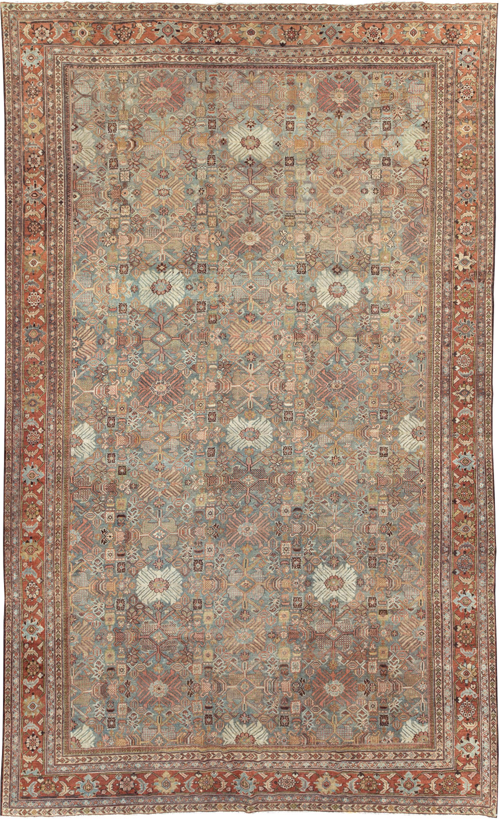 Antique Persian Mahal Carpet, No.29706 - Gsblank