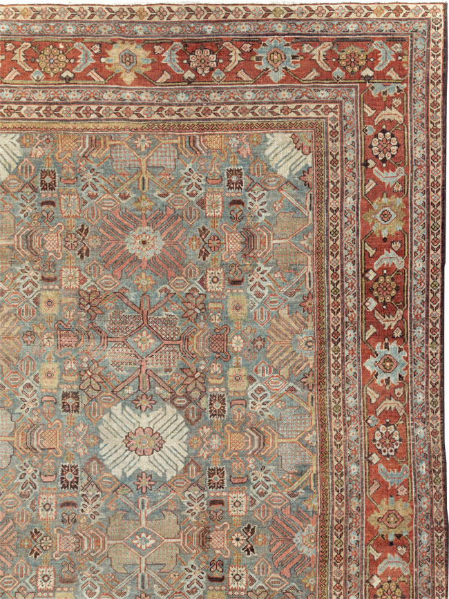 Antique Persian Mahal Carpet, No.29706 - Gsblank