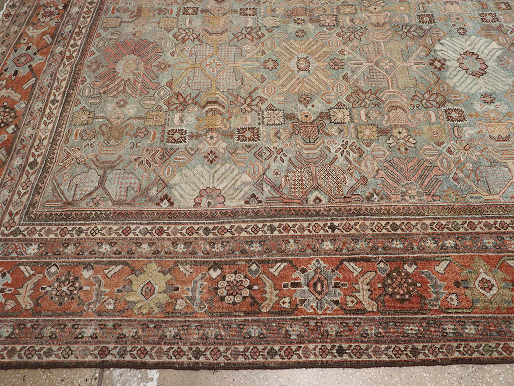 Antique Persian Mahal Carpet, No.29706 - Gsblank