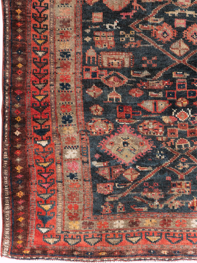 Antique Persian Lori Gallery Rug, No.29714 - Gsblank