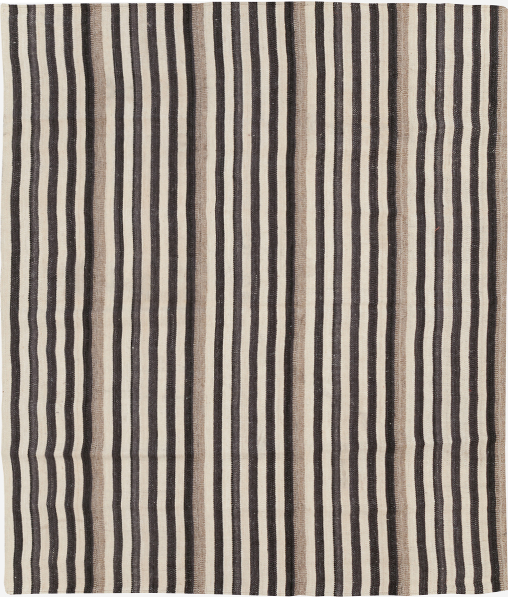 Modern Turkish Flatweave Kilim Small Room Size Carpet, No.29725 - Gsblank