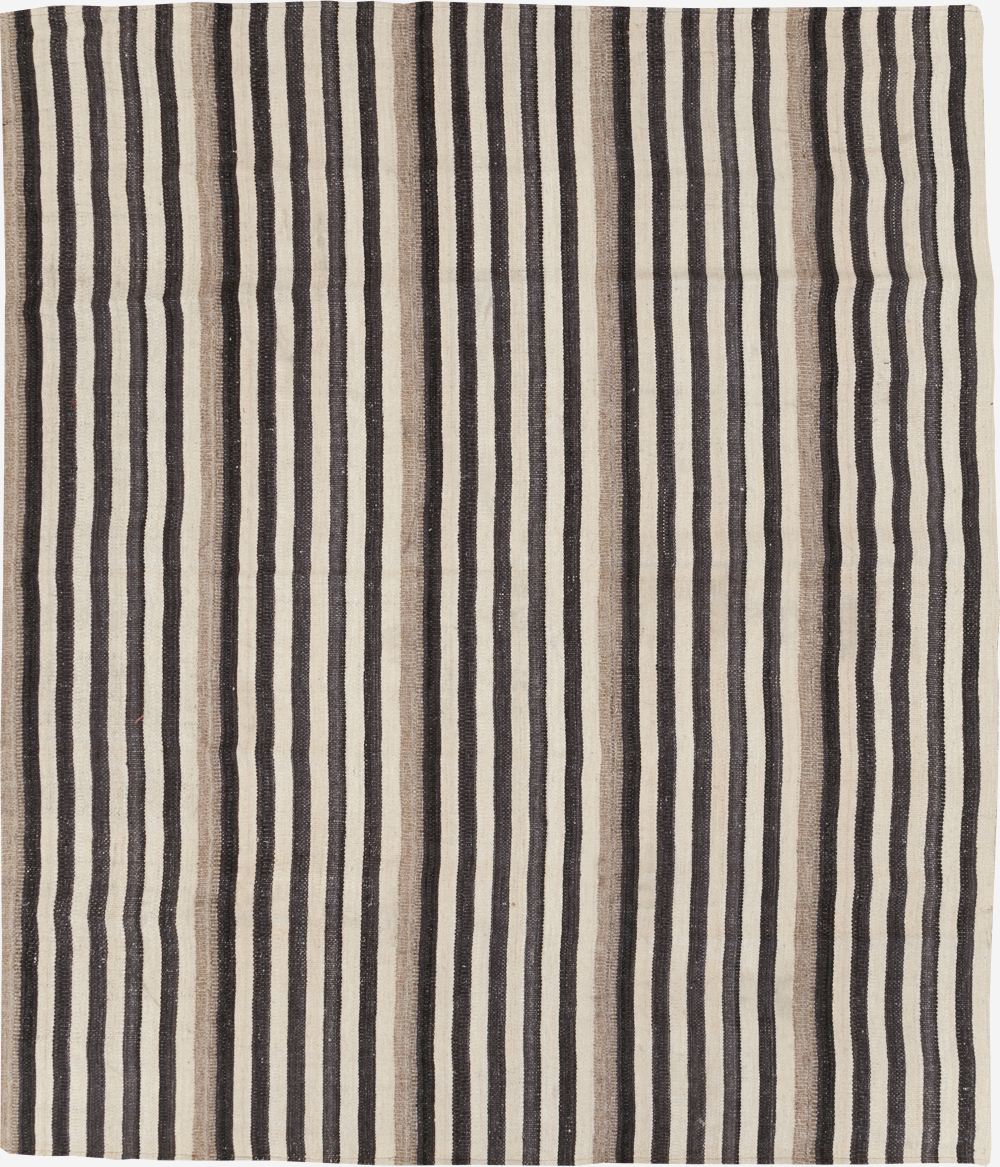Modern Turkish Flatweave Kilim Small Room Size Carpet, No.29725 - Gsblank