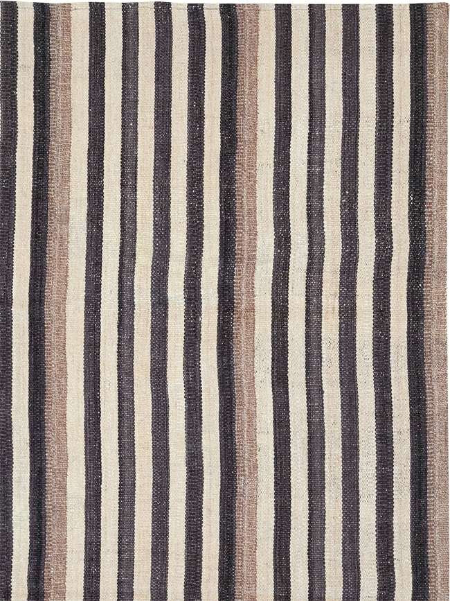Modern Turkish Flatweave Kilim Small Room Size Carpet, No.29725 - Gsblank