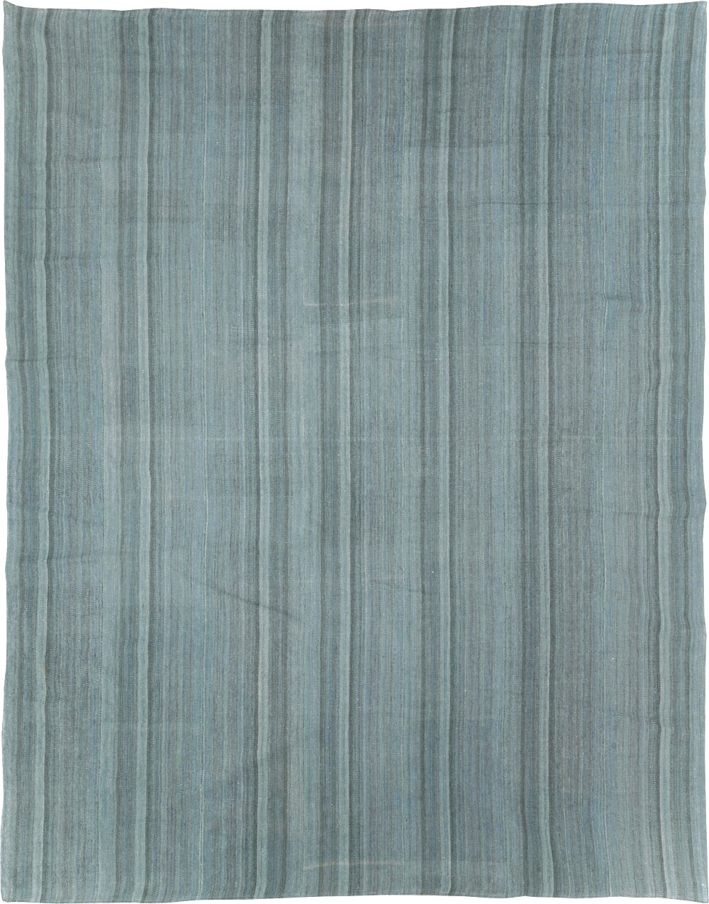 Rustic Modern Turkish Flatweave Kilim Room Size Carpet, No.29728 - Gsblank