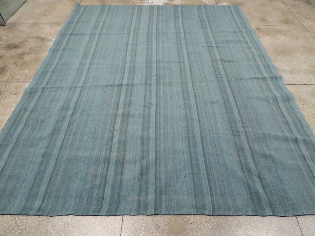 Rustic Modern Turkish Flatweave Kilim Room Size Carpet, No.29728 - Gsblank