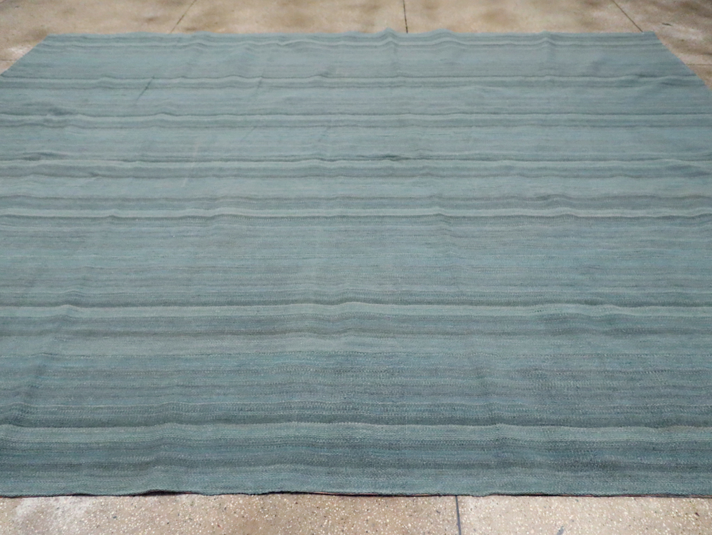 Rustic Modern Turkish Flatweave Kilim Room Size Carpet, No.29728 - Gsblank