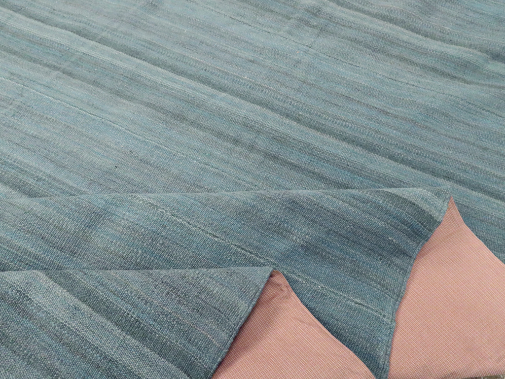 Rustic Modern Turkish Flatweave Kilim Room Size Carpet, No.29728 - Gsblank