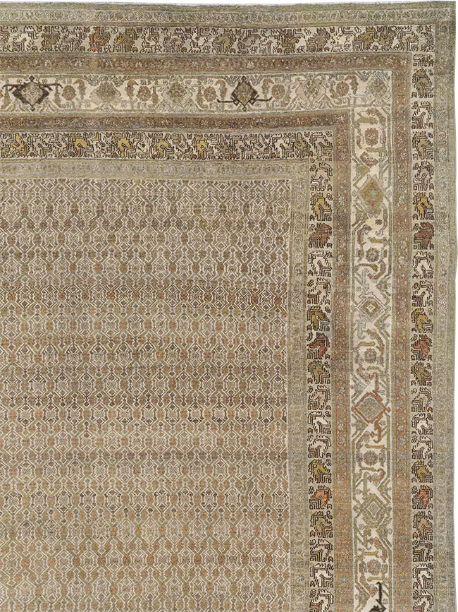 Antique Persian Bibikabad Large Room Size Carpet, No.29736 - Gsblank
